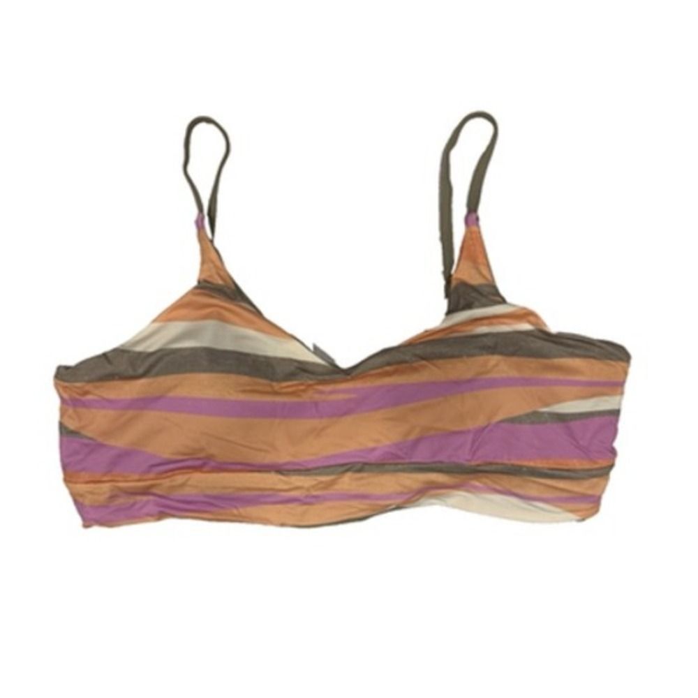 Prana Womens Willow Falls Reversible Bikini Top‎ Size XL Striped Beach Vacation